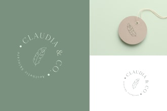 design hand drawn botanical minimal logo