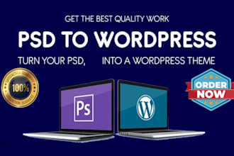 convert PSD to wordpress website design