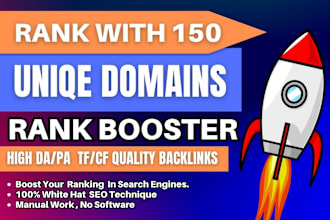 create approval high da unique domains backlinks high da pa tf cf