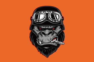 design gorilla logo with express delivery
