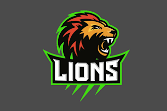 design lion head logo with unlimited revision