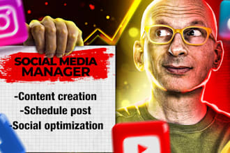 be your social media content marketing manager