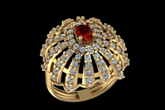 create 3d jewelry design professionally for 3d printing jewelry cad dream