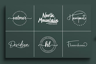 do luxury handwritten calligraphy scripted handdrawn business signature logo