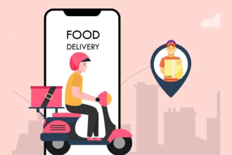 make a food delivery mobile app with driver app vendor panel