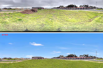 enhance  360 panorama photos
