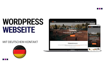 do a website with wordpress german deutsch