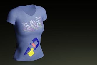 create t shirt design , mock up design