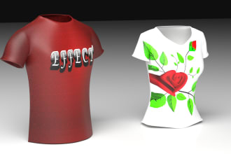 create t shirt design , mock up design