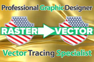 vector tracing, vectorise logo or convert image to vectors