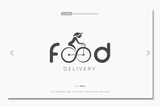 design unique restaurant or food minimalist wordmark or lettermark logo