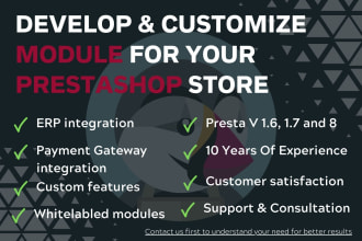 develop and customize module for your prestashop