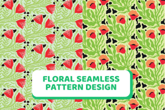 design floral seamless pattern design for any surface