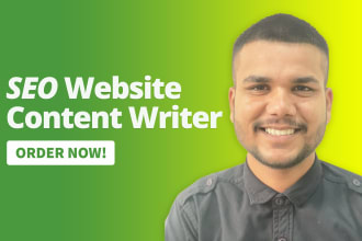 be your SEO website content writer