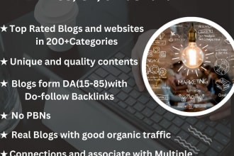 provide guest posts service on US, UK and australia sites