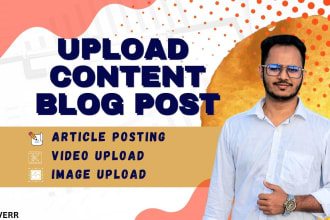 upload blog post and article as VA on your wordpress website
