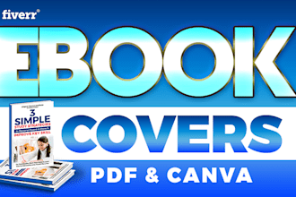 create professional ebook or book cover