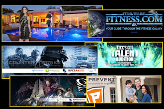 do web banner design, facebook or twitter header