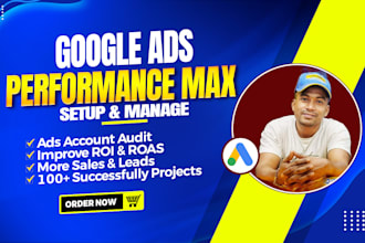 setup and manage google ads performance max shopping ads campaign