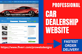 design car dealership website auto dealership website used car dealer website