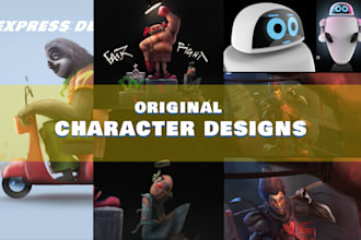 provide character designs for films and animations