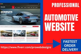 build automotive website car booking website taxi booking auto detailing website