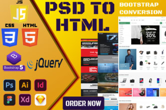 transform your design into a fully responsive static website