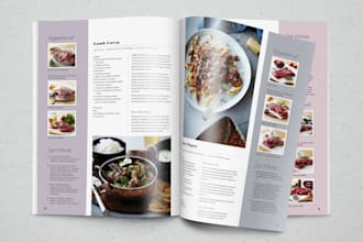 design book layout, cookbook, picturebook, bookcovers