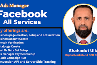 create facebook page, business account and ad campaign setup