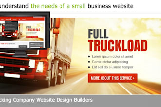 make an interactive logistics website for your trucking company