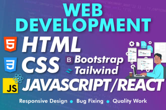 be your front end developer or do front end web development