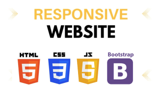 design website with html css js bootstrap and be your front end developer