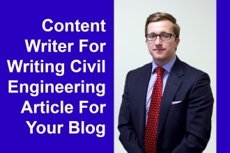 be writing civil engineering article for blog