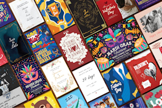 design invitation card or greeting cards and birthday cards