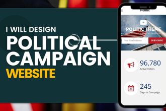 design a clean political campaign website