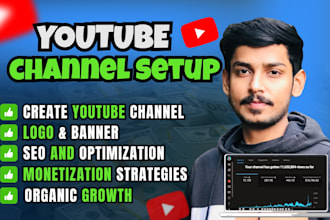 create and setup youtube channel