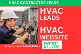 design hvac website hvac landing page hvac contractor leads hvac sales hvac lead