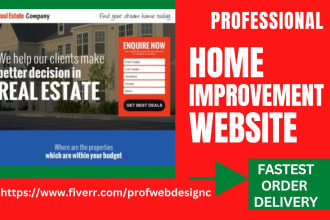 build home improvement website home contracting website home remodeling website