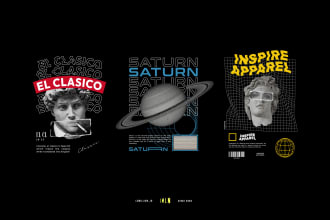 create an awesome streetwear t shirt or hoodie design