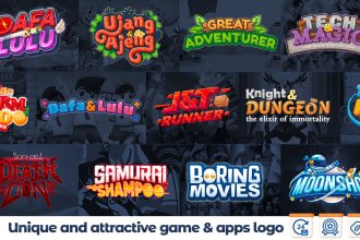 create unique game logo for your video games and apps