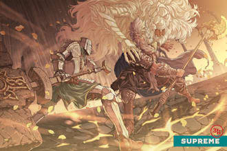 make illustration in fantasy and medieval style