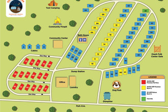 design rv park map, vector maps, site plans