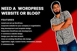 develop modern wordpress website or blog