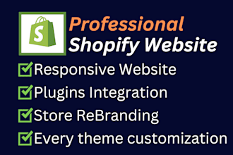 build ecommerce shopify website design and redesign, branded dropshipping store