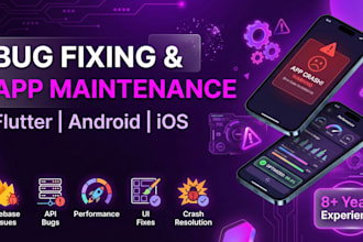fix bugs in flutter android or ios mobile apps