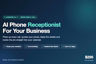build an ai phone receptionist that answers calls and books jobs