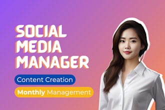 be your monthly social media manager