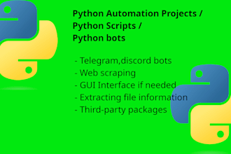 code your python automation projects and bots