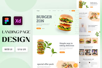 do figma website design, landing page, UI UX, and website mockups
