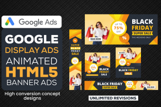 design google ads banner and animated HTML5 banner ads